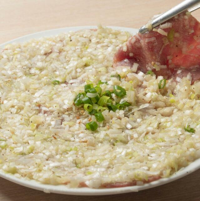 爆ねぎPたんカーペット  1,429円【仙台ホルモン焼肉酒場 ときわ亭】