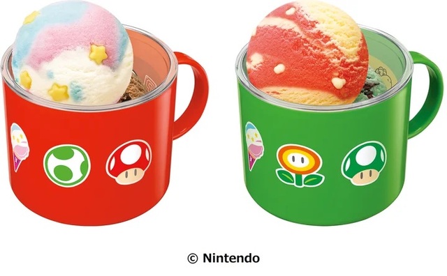 サーティーワン「スーパーマリオ スーベニアカップペアセット」