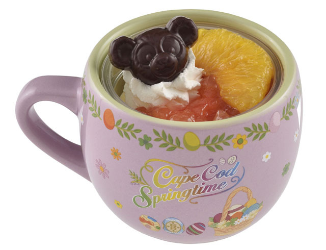 オレンジムース、スーベニアカップ付き／東京ディズニーシー「ダッフィーのイースター・フェア」©Disney