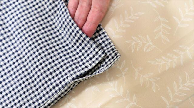 【ワークマン シアサッカーストレッチ 半袖シャツ】身頃の裾はわずかに後ろが長め