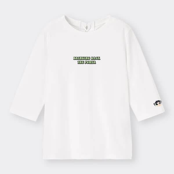 バックレースアップT(7分袖)The Powerpuff Girls +X ¥990