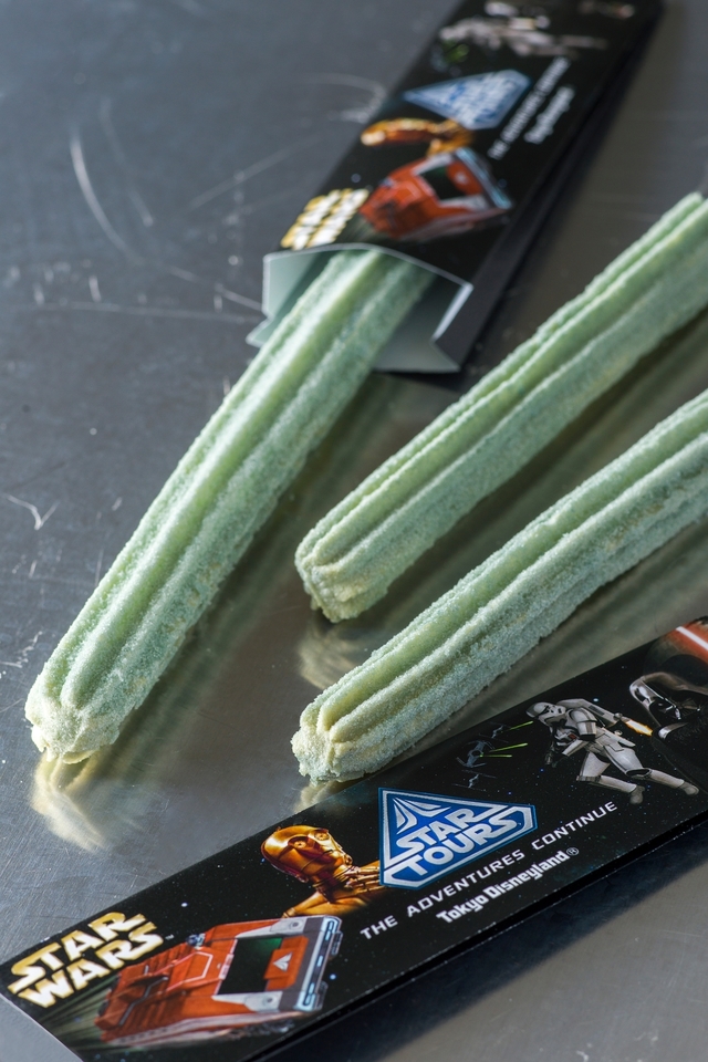 チュロス (メロンソーダシュガー) 310円|ライトバイト・サテライト|スター・ウォーズ|東京ディズニーランド