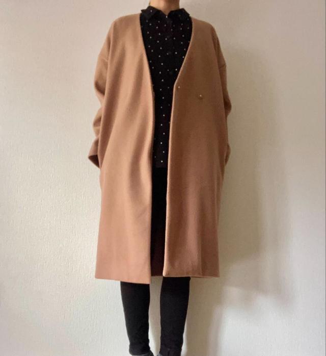 【ユニクロ レーヨンブラウス】さりげないドットがかわいい