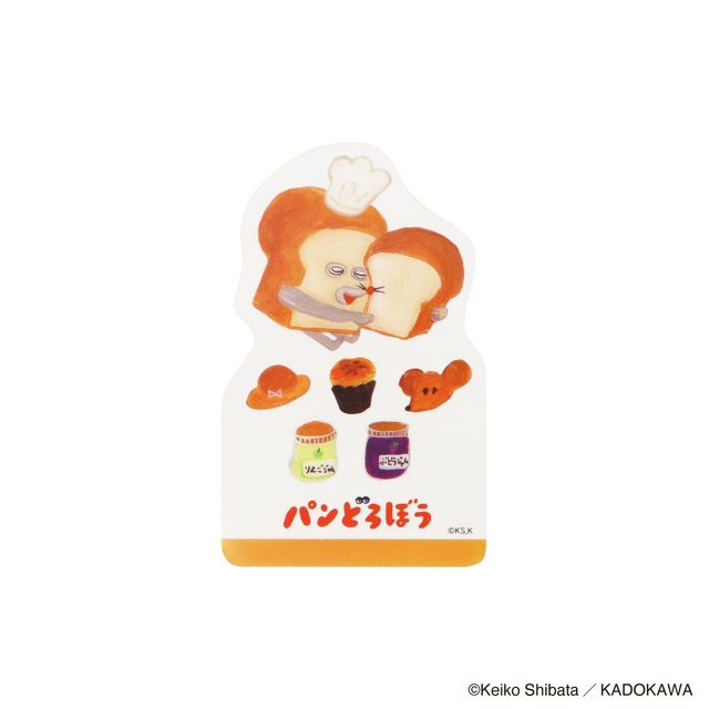 【eHONTOMO×パンどろぼう】「eHONTOMO パンどろぼう ブックマーカー」352円（サイズ：W50×H80×D1mm）