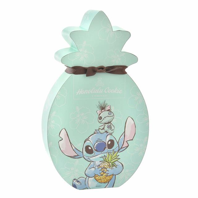 【Honolulu Cookie Company】スティッチ&スクランプ クッキー パイナップル型ボックス入り 3,888円