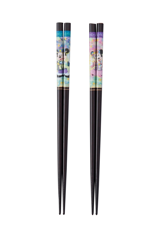 はしセット 1,900円｜長さ約22.5cm、2個セット｜東京ディズニーリゾート「ディズニー七夕デイズ」｜東京ディズニーランド「グランドエンポーリアム」、東京ディズニーシー「エンポーリオ」