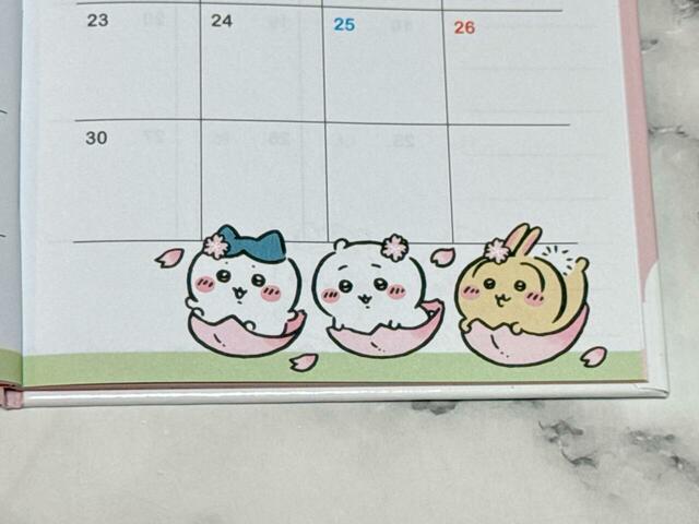 桜の花びらをボートにする3人。個人的に今回のラインナップの中で最もお気に入りのイラストです！