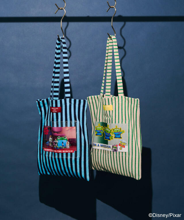 「AMERICAN HOLIC（アメリカンホリック）」【TOY STORY5】ストライプパイルトートBAG​（￥3,990）