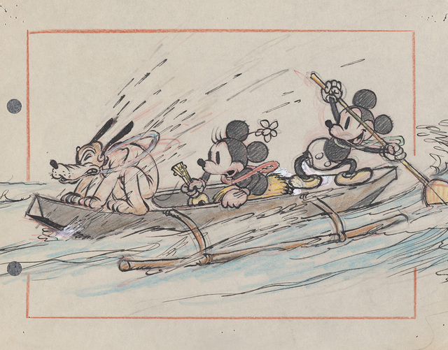 《ミッキーのハワイ旅行》より　1937年