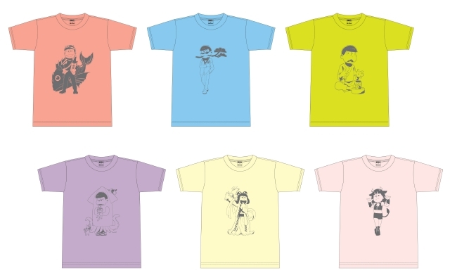オリジナルコラボＴシャツ （描きおろし）6色　1枚　2,500円（税込）