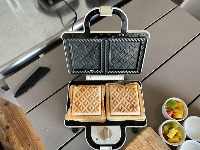 ホットサンドメーカーがあるので初心者でも失敗しない