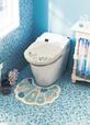シェル型トイレマット＆フタカバーセット 3,690～5,690円