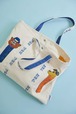 【PEZ×ear PAPILLONNER 】「コラボキャンバストートバッグ」￥9,900／ビッグサイズのディスペンサーは相良刺繍で立体的に表現