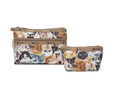 レスポートサック「Cat Café（キャットカフェ）」シリーズ　左：Cosmetic Clutch/H15×W20×D6cm 2,900円（税別）右：Small Sloan Cosmetic/2,400円（税別）