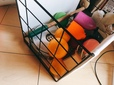 【アイリスオーヤマ ワイヤーバスケット】側面はワイヤーなので中身が見えやすい
