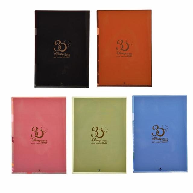 ディズニーキャラクター クリアファイル Disney Store Japan 30th Anniversary 660円