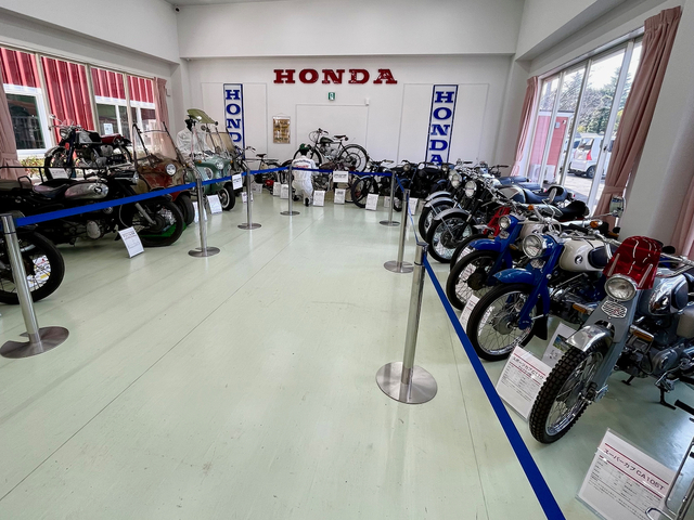 【ユメノバ】ホンダバイク館。すべてのバイクを集めた方がいるので、興味がある方は声をかけてください
