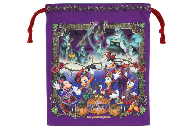 きんちゃく 900円｜東京ディズニーリゾート「ディズニー・ハロウィーン」スペシャルグッズ｜販売店舗：東京ディズニーランド「ディズニー＆カンパニー」｜発売日：2024年9月30日（月）