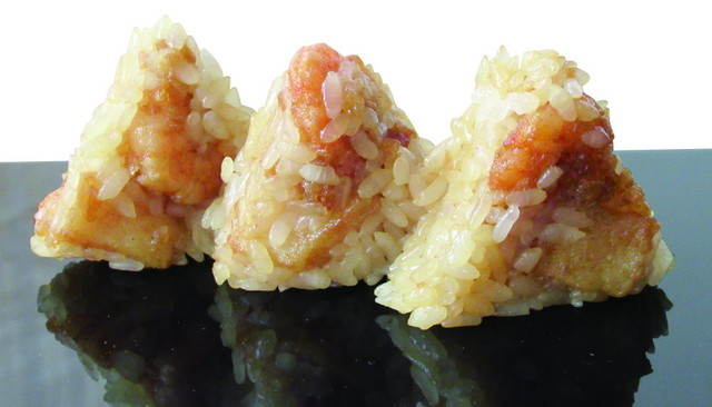 てんぷら　はやし『名物　海老と帆立の天むす』