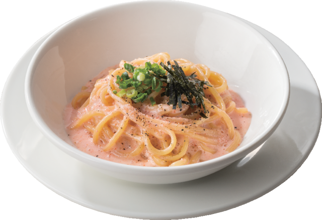 【「オリジナルクリアファイル」対象メニュー】明太クリーム[ハーフ]　545円（税込600円）