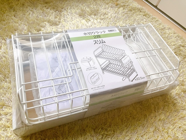 【ニトリ 水切り(2段スリム PP-2S ホワイト)】税込1,490円と激安価格！