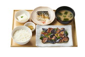 【やよい軒 激推しメニューランキング 8位】「なす味噌と焼魚の定食」1,200円（税込）