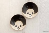【MASHICO 豆皿 モンチッチ】ブラック（黒釉）（直径約90mm×高さ約20mm）1,760円