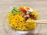 【ローソン 冷し中華】チャーシューにしっかりと味付けがされている