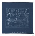 DISNEY MODEL SHEET ART / PORTER CLASSIC BLUE SCARF COLLECTION / DISNEY DONALD DUCK