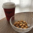 ホットコーヒー×濃厚キャラメルポップコーン
