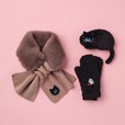 【Afternoon Tea×umao】ニットマフラー ¥4,620、ユビデルミトン ¥2,970、ポケットウォーマー ¥2,200