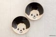 【MASHICO 豆皿 モンチッチ】ブラック（黒釉）（直径約90mm×高さ約20mm）1,760円