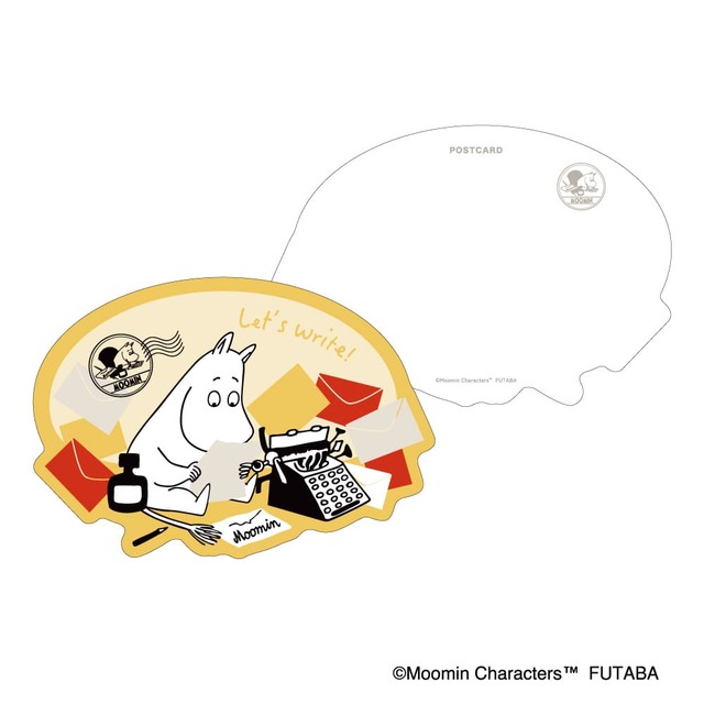 【ムーミン／ムーミン限定アートグッズ】「ダイカットカード」商品サイズ：約W143.5×H100ｍｍ　330円