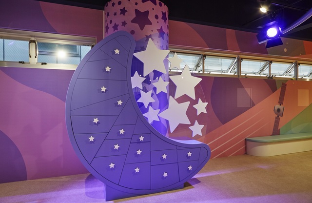 月と星が漫画のよう