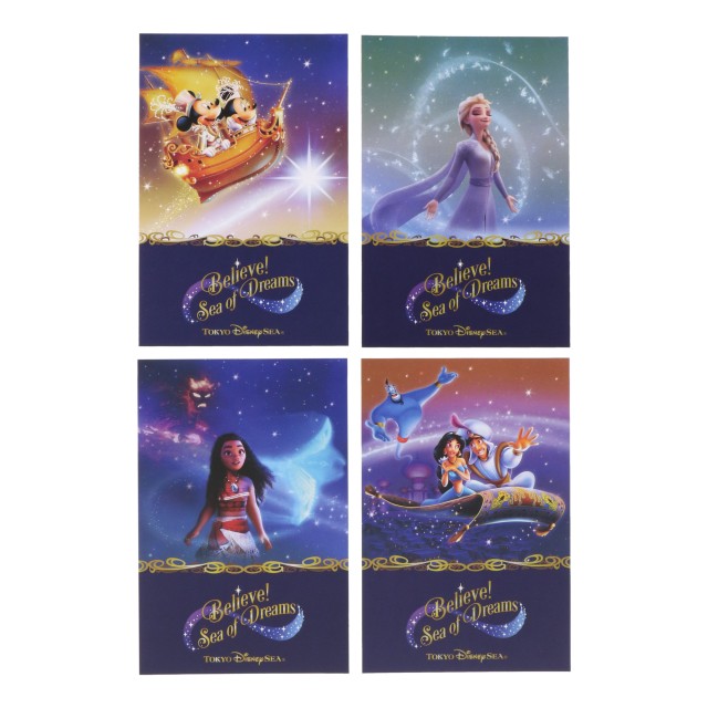 東京ディズニーシー「ビリーヴ!~シー・オブ・ドリームス~」ポストカードセット