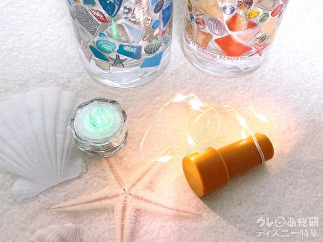 100円ショップのライトを入れました