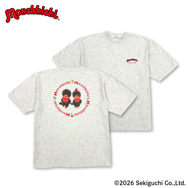 【イオン限定「モンチッチ」プリントＴシャツ】オートミール