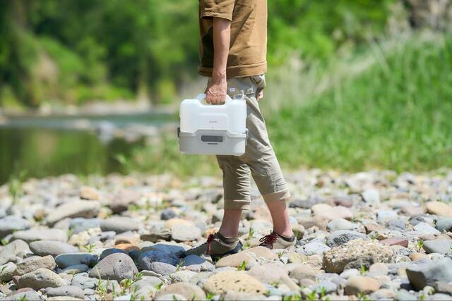 【アイリスオーヤマ 充電式ポータブルウォッシャー】温水も使えて運べる便利なシャワー