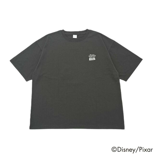 トイ・ストーリー ロゴサイン半袖Tシャツ カラー:チャコールグレー【イオン限定「トイ・ストーリー」デザインTシャツ】
