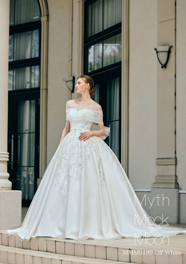 【Myth Mock Moon（ミスモックムーン）】新作ウェディングドレス：MMM0189_Offwhite