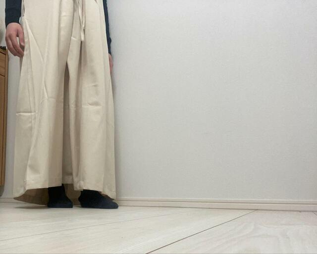 【classical elf 3WAYジレジャンパースカート】身長150cm・Sサイズ着用。裾はくるぶしあたりになります