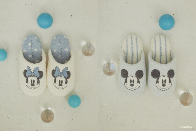 Mickey & Minnie/ルームシューズ 5,170円｜ジェラート ピケ「ミッキー&ミニー」コレクション