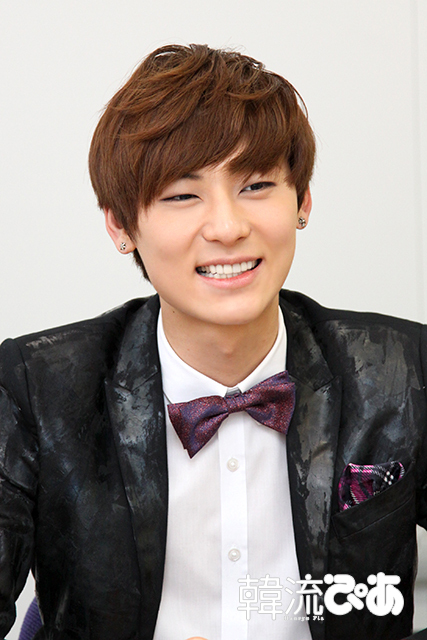 NU’EST・ミンヒョン＠「韓流ぴあ」取材の様子