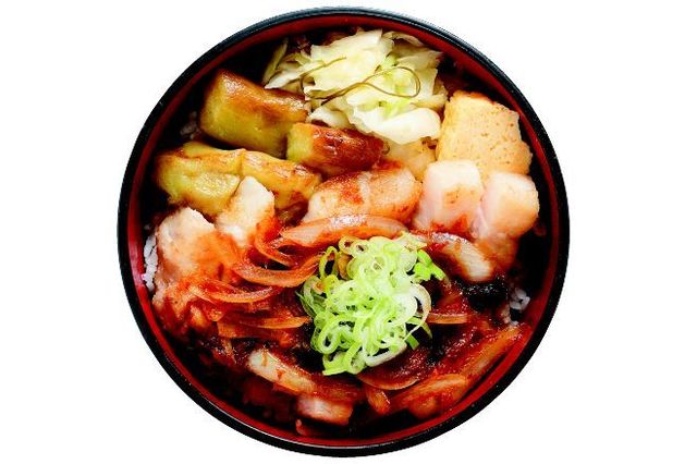上ふらの豚と秋ナスの豚テキ丼