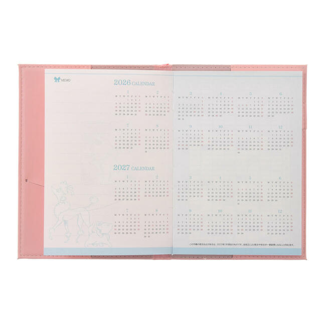 おしゃれキャット 手帳・スケジュール帳 B6 メタリック CALENDAR＆ORGANIZER 2026 2,800円