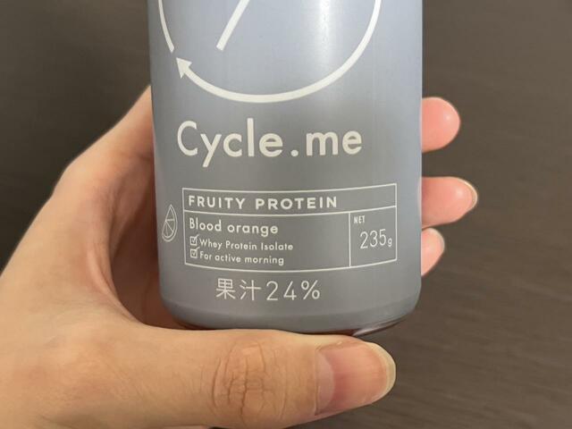 【Cycle.me　果汁系プロテインドリンク　ブラッドオレンジ】これ1本でタンパク質が20gもとれます