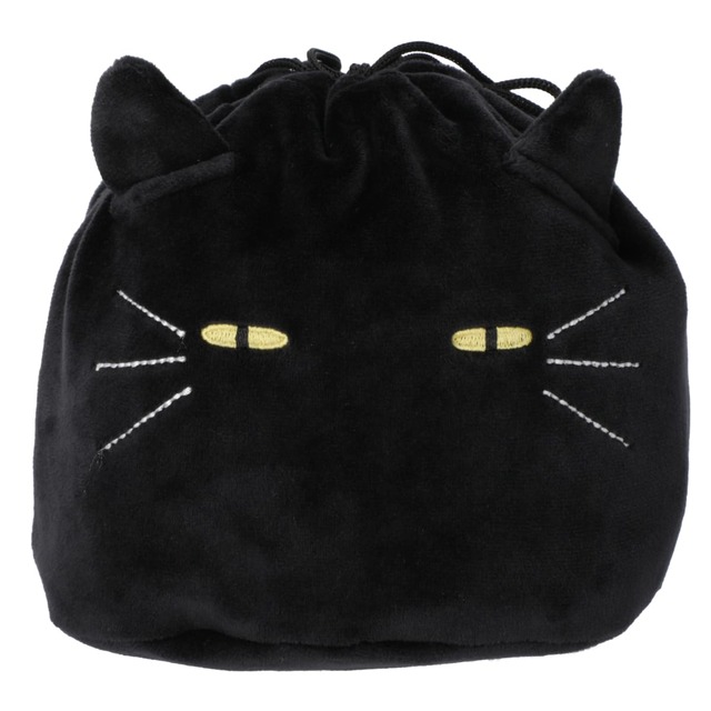 【ニトリデコホーム】「巾着ポーチ（デコネコ） 」サイズ幅24x奥行14x高さ16cm 　価格599円