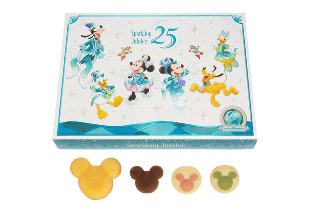 アソーテッド・スウィーツ 2,500円｜「東京ディズニーシー25周年“スパークリング・ジュビリー”」スペシャルグッズ｜販売店舗：東京ディズニーシー「ヴァレンティーナズ・スウィート」｜発売日：2026年4月8日（水）