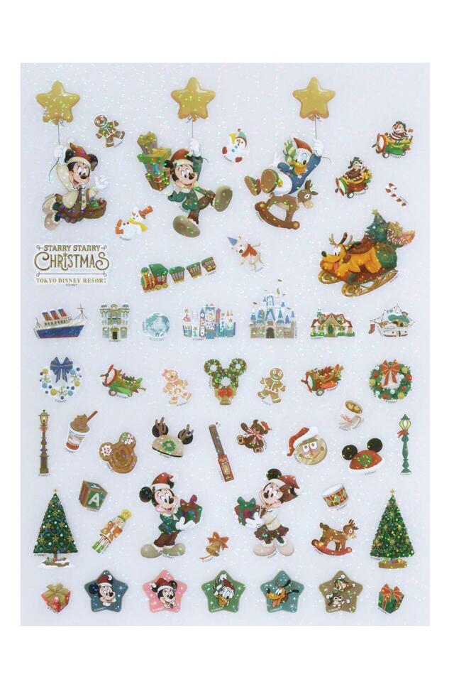 シールセット 1,000円｜東京ディズニーリゾート「ディズニー・クリスマス」スペシャルグッズ｜販売店舗：東京ディズニーランド「ディズニー＆カンパニー」、東京ディズニーシー「ガッレーリア・ディズニー」｜発売日：2026年11月10日(火)