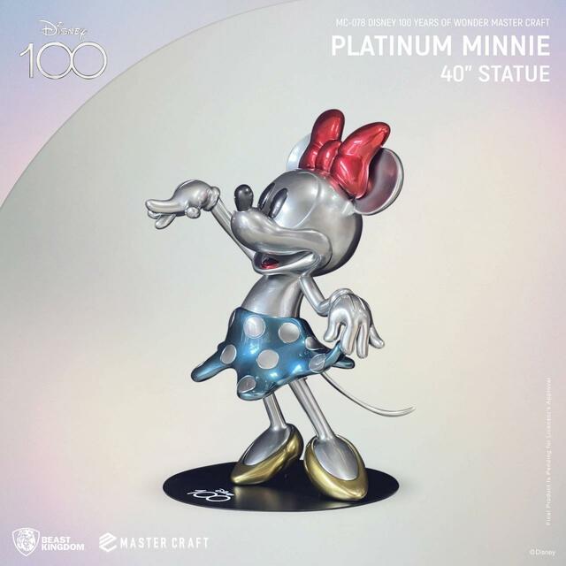 【マスタークラフト等身大】『ディズニー１００』ミニーマウス（プラチナカラー）/ビースト・キングダム/ 1,800,000円